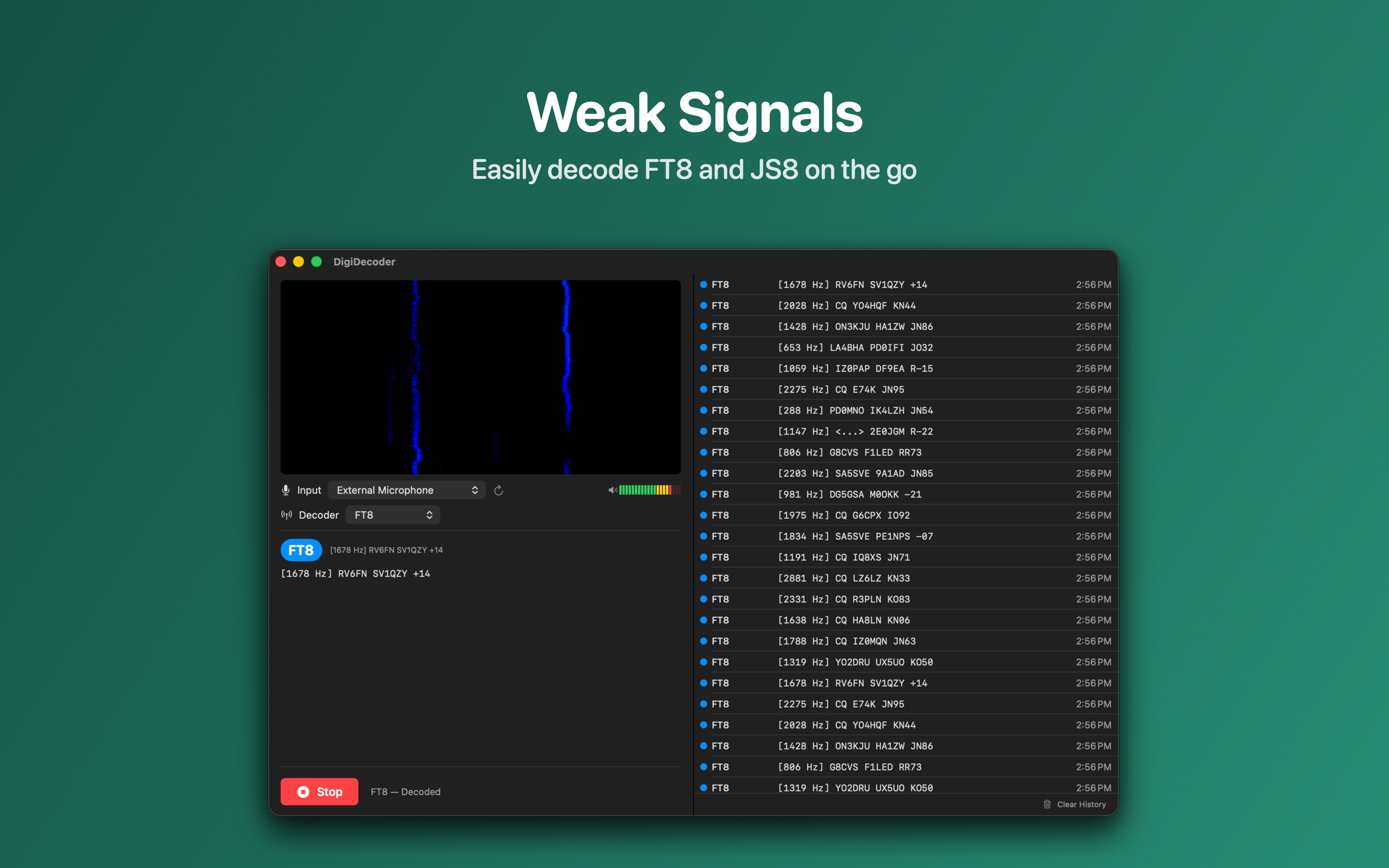 DigiDecoder macOS FT8 decoding